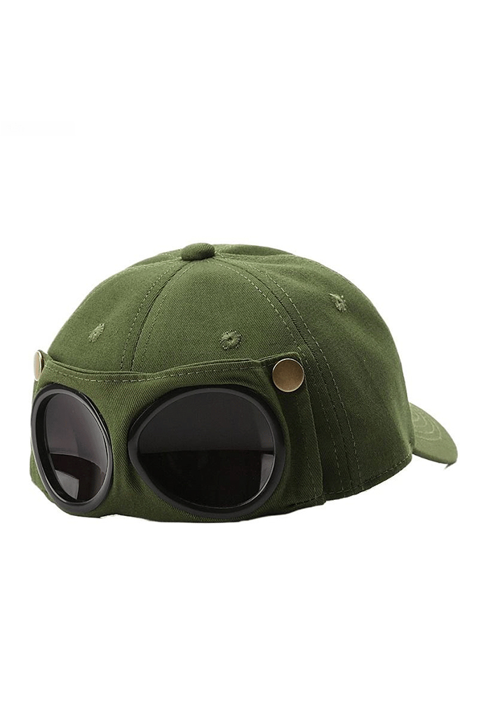 Pilot Goggles Baseball Cap 1 - Image 2